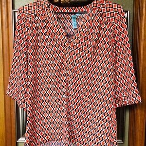 Colorful work blouse